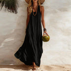 Elegant Boho Maxi Dress | Women's Summer Dress with Flowy Design for Beach Days 0