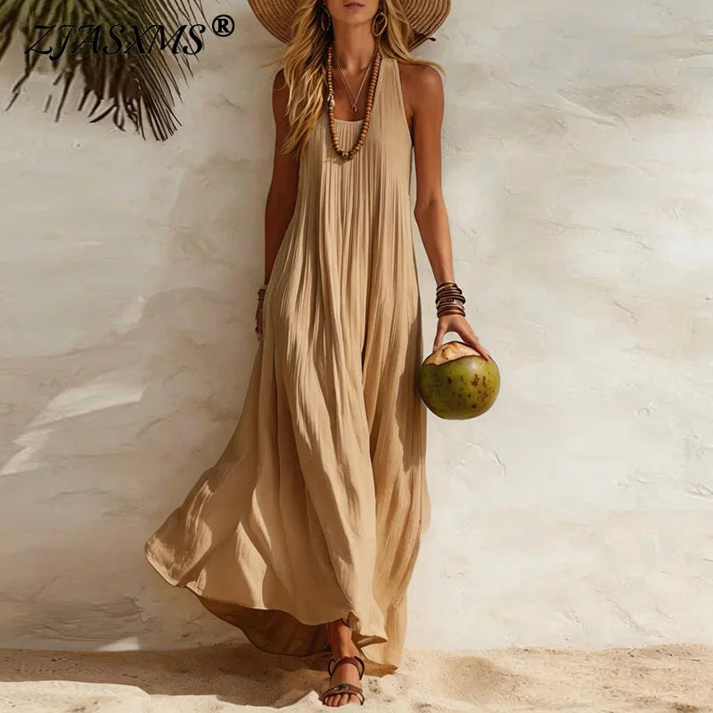 Elegant Boho Maxi Dress | Women's Summer Dress with Flowy Design for Beach Days 1