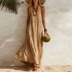 Elegant Boho Maxi Dress | Women's Summer Dress with Flowy Design for Beach Days 1