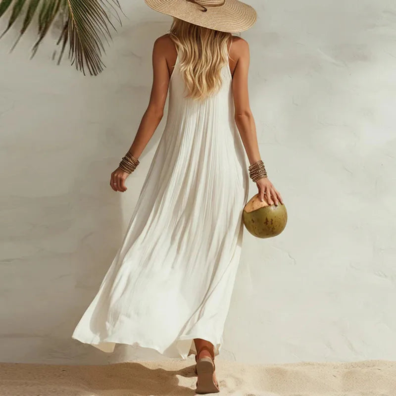 Elegant Boho Maxi Dress | Women's Summer Dress with Flowy Design for Beach Days 5
