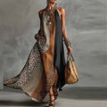 Elegant Collection | Women's Maxi Dress with Split Hem & Halter Neck | Stylish Summer Dress for Parties 0