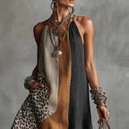Elegant Collection | Women's Maxi Dress with Split Hem & Halter Neck | Stylish Summer Dress for Parties 2