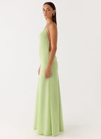Elegant Cowl Maxi Dress for Women with Detachable Beaded Straps | Flowy Evening Wear for Sophisticated Style 3