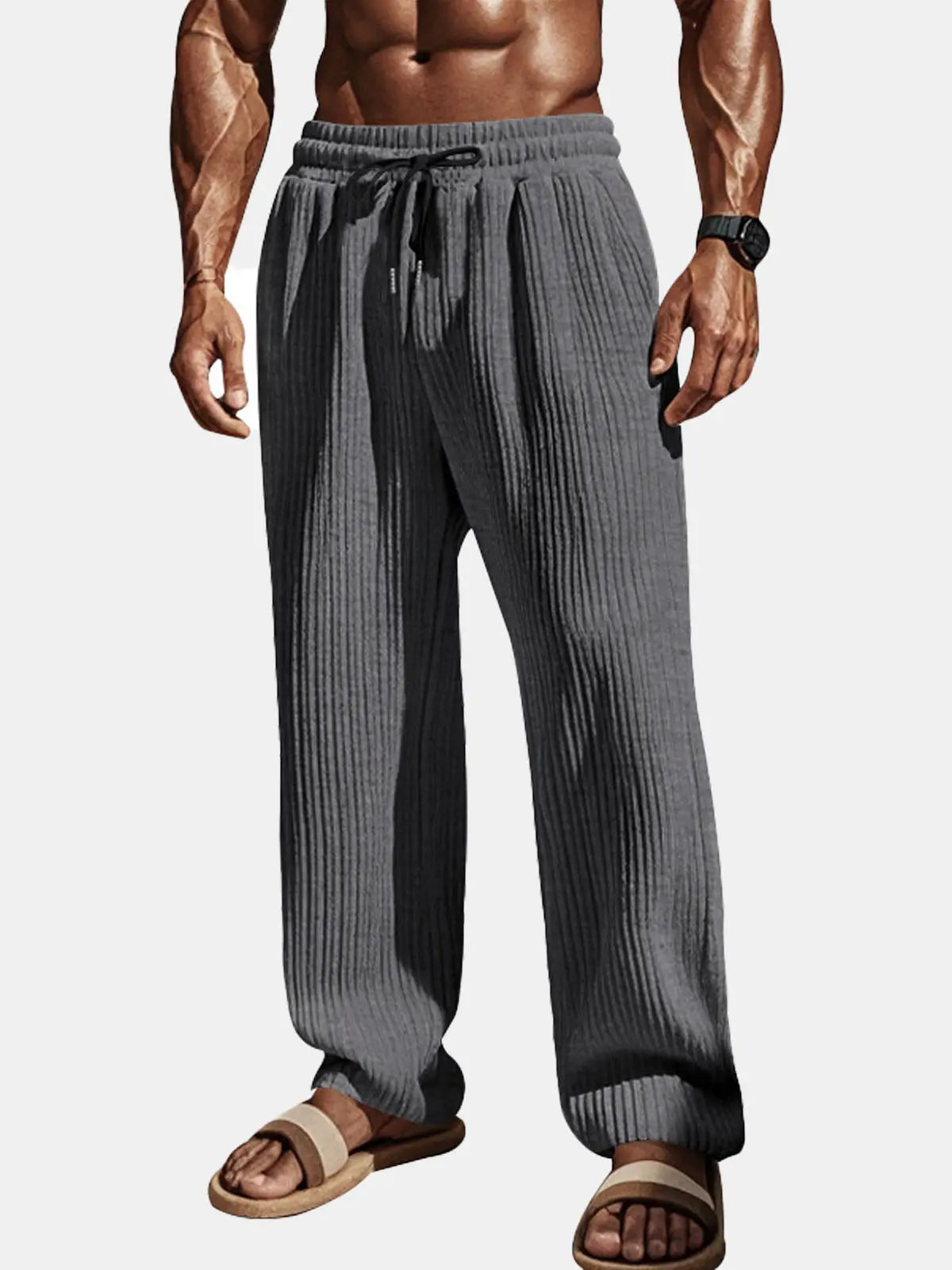 Ethan | Comfortable Ribbed Drawstring Pants 3