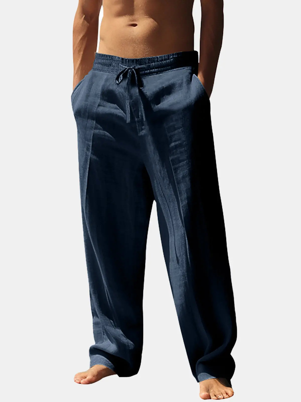 Ethan | Relaxed Comfortable Linen Pants 0