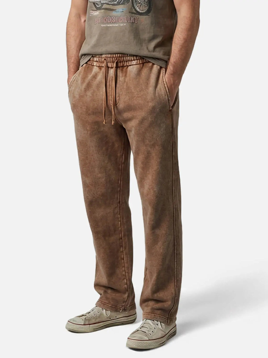 Ethan | Relaxed Vintage Washed Cotton Sweatpants 0