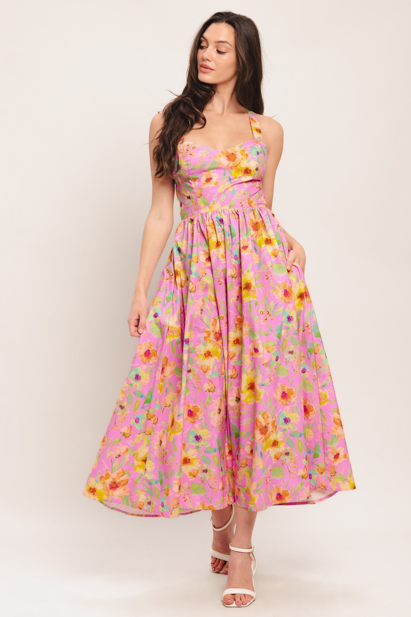 Women's Dress with Sweetheart Neckline 0
