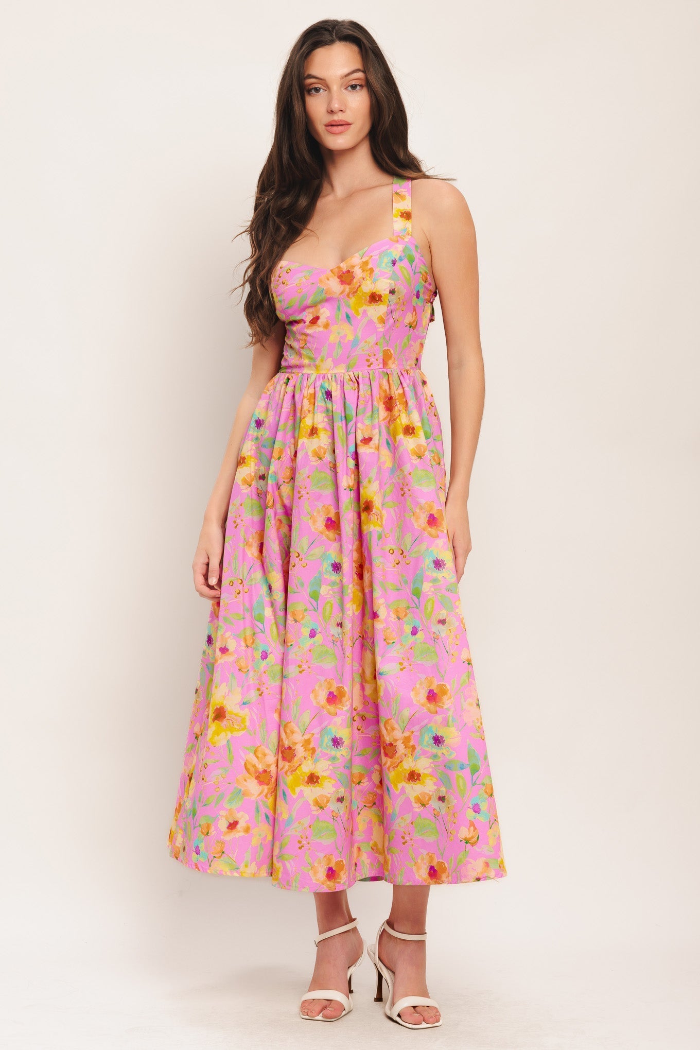 Women's Dress with Sweetheart Neckline 3
