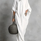 Women’s Spring Summer Long Sleeve Maxi Dress – Casual Loose Fit Round Neck Big Hem Holiday Party Dress 4